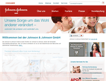 Tablet Screenshot of jnjgermany.de